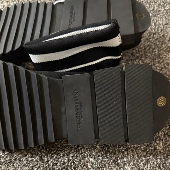 Dolce & Gabbana Black High-Top Sock Sneakers size EU 45 US 11.5 Mens - Picture 2 of 4